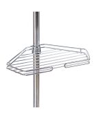 Étagère de douche extensible grise - 28.5x19 cm