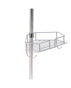 Étagère de douche extensible grise - 28.5x19 cm