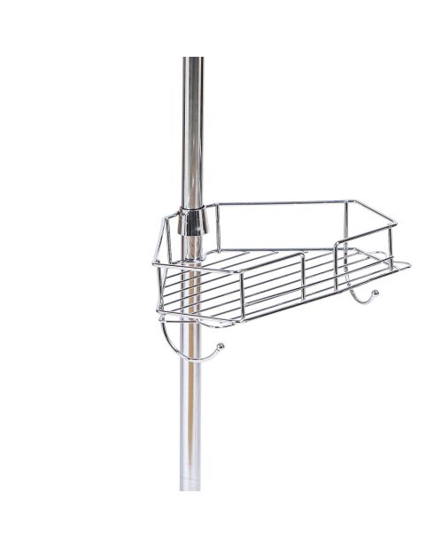 Étagère de douche extensible grise - 28.5x19 cm