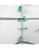 Étagère de douche extensible grise - 28.5x19 cm