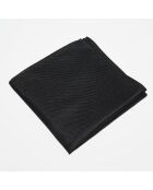 Pochette de Costume 100% Soie unie noire