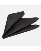 Pochette de Costume 100% Soie unie noire