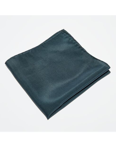 Pochette de Costume 100% Soie unie gris foncé