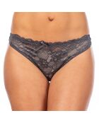 Soutien-gorge Push-up & String Gally gris