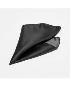 Pochette de Costume 100% Soie unie noire