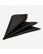 Pochette de Costume 100% Soie unie noire