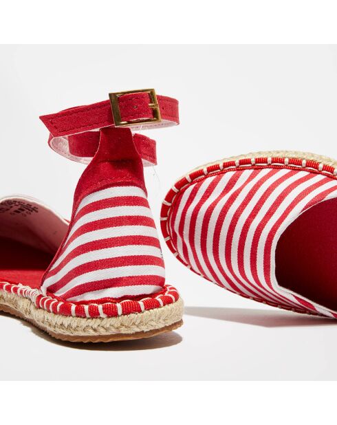 Rood/wit gestreepte Cicladi espadrilles