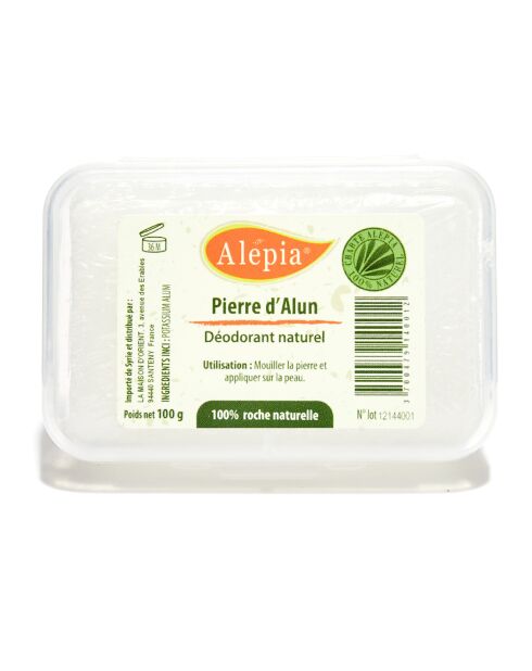 Lingot Pierre d'Alun Déodorant naturel 100% roche naturelle - 100 g