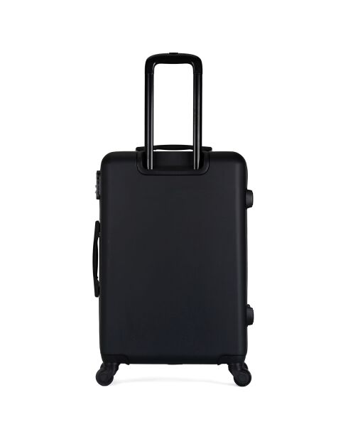 Valigia Damon 65 cm nera a 4 ruote per soggiorni medi