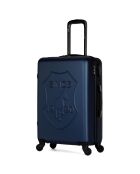 Valise Moyen Séjour 4 roues simples Damon 65 cm bleu marine
