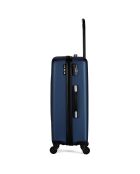 Valise Moyen Séjour 4 roues simples Damon 65 cm bleu marine