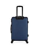 Valise Moyen Séjour 4 roues simples Damon 65 cm bleu marine