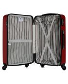 Valise Moyen Séjour 4 roues Damon 75 cm rouge bordeaux