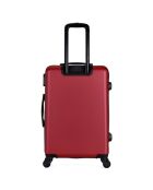 Valise Long Séjour 4 roues Damon 65 cm rouge bordeaux