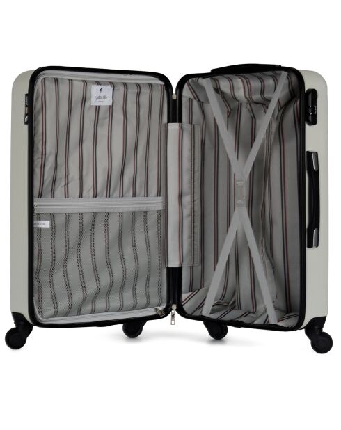 Valigia Damon Long Stay a 4 ruote 75 cm beige