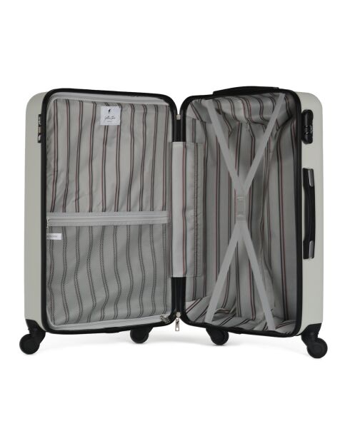 Valigia Damon Medium a 4 ruote 65 cm beige