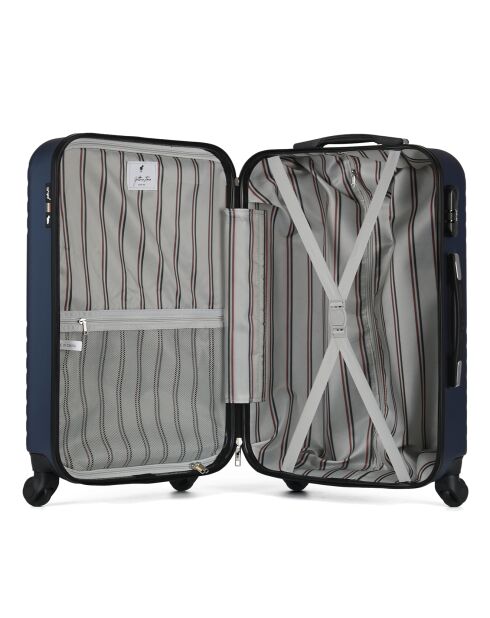 3 Valises 4 roues Fred 55/65/75 cm bleu marine
