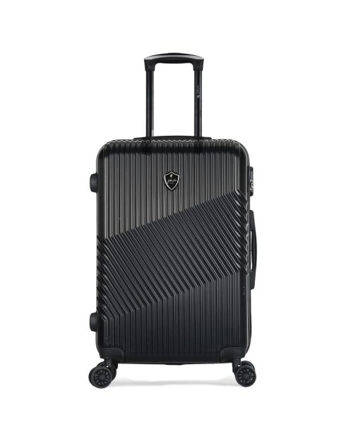 3 Valises 4 roues doubles + Vanity Peter 55/65/75 cm noirs