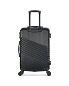 3 Valises 4 roues doubles + Vanity Peter 55/65/75 cm noirs