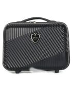 3 Valises 4 roues doubles + Vanity Peter 55/65/75 cm noirs