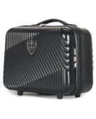 3 Valises 4 roues doubles + Vanity Peter 55/65/75 cm noirs
