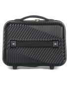 3 Valises 4 roues doubles + Vanity Peter 55/65/75 cm noirs
