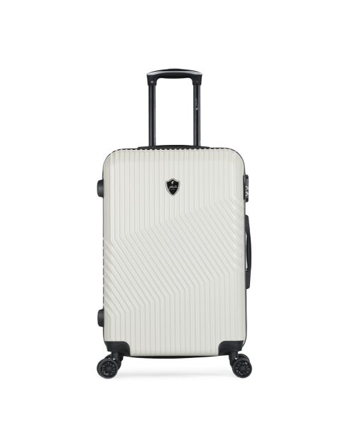 Valise Long Séjour 4 roues Peter 75 cm blanche