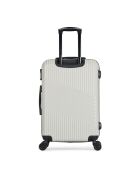 Valise Long Séjour 4 roues Peter 75 cm blanche