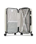 Valise Long Séjour 4 roues Peter 75 cm blanche