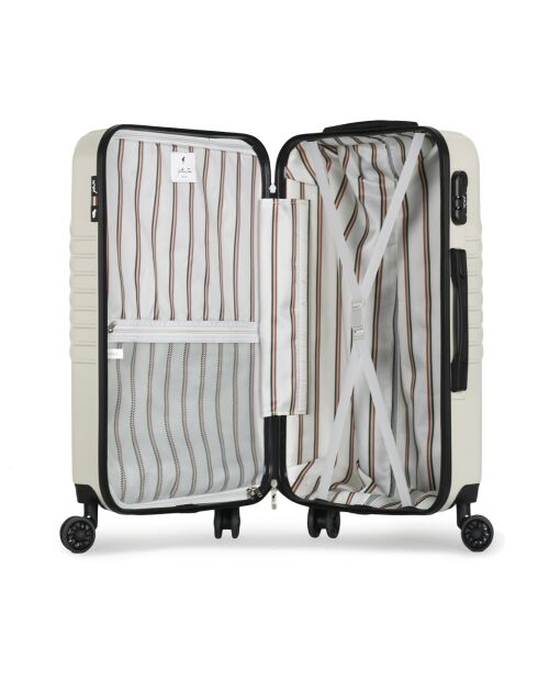 Valise Long Séjour 4 roues Peter 75 cm blanche