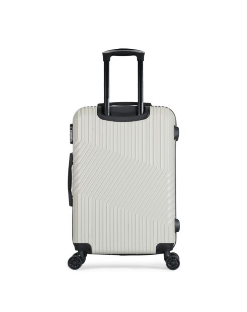 Peter mittelgroßer Reisekoffer mit 4 Rädern, 65 cm, weiß