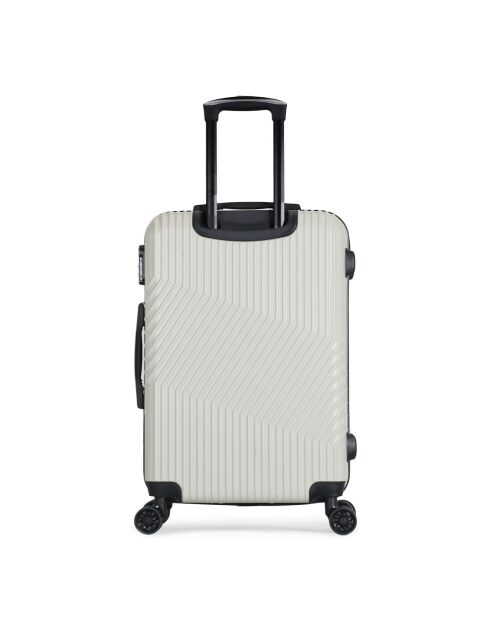Valise Moyen Séjour 4 roues Peter 65 cm blanche