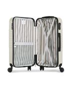 Valise Moyen Séjour 4 roues Peter 65 cm blanche
