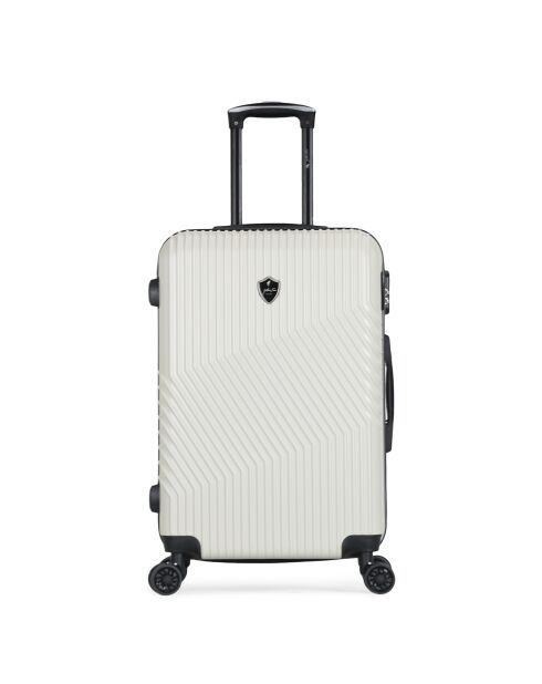 Valise Cabine 4 roues Peter 55 cm blanche