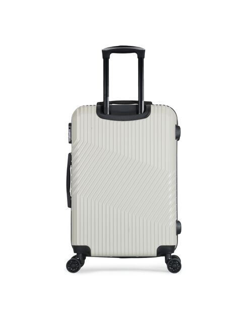 Valise Cabine 4 roues Peter 55 cm blanche