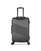 3 Valises + Vanity Case Peter 55/65/75 cm gris foncé