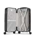 3 Valises + Vanity Case Peter 55/65/75 cm gris foncé