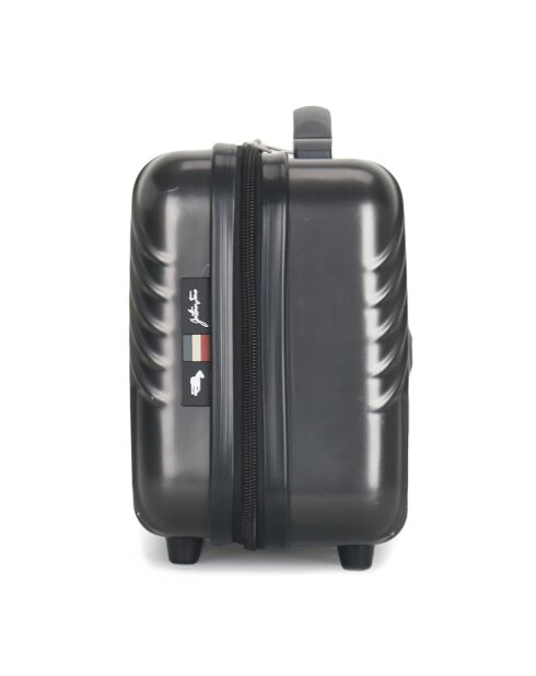 3 Valises + Vanity Case Peter 55/65/75 cm gris foncé