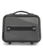 3 Valises + Vanity Case Peter 55/65/75 cm gris foncé