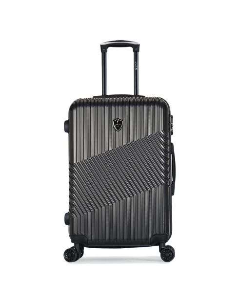 Valise Moyen Séjour 4 roues Peter 65 cm gris foncé