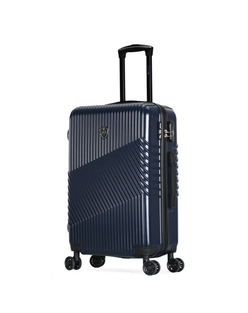 Valise Moyen Séjour 4 roues Peter 65 cm bleu marine