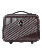 3 Valises + Vanity Case Peter 55/65/75 cm bordeaux foncé