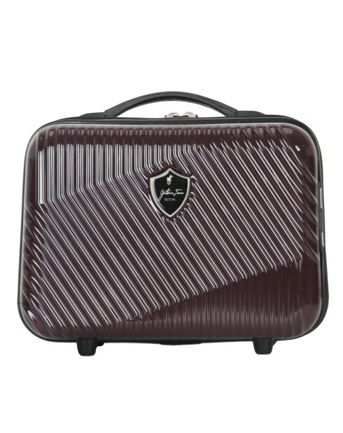 3 Koffer + Schminkkoffer Peter 55/65/75 cm dunkelburgunderrot