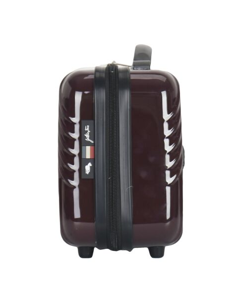 3 Valises + Vanity Case Peter 55/65/75 cm bordeaux foncé