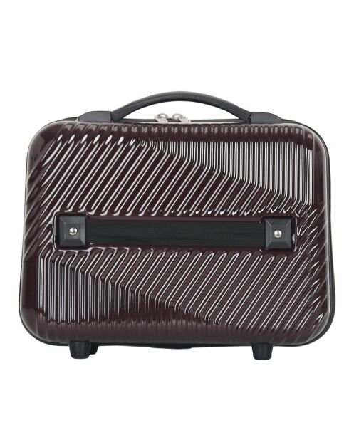 3 Koffer + Schminkkoffer Peter 55/65/75 cm dunkelburgunderrot