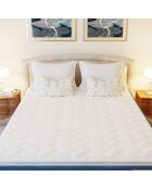 Surmatelas 5 cm Mirabeau blanc - 80x200 cm