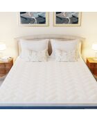 Surmatelas 5 cm Mirabeau blanc - 90x190 cm