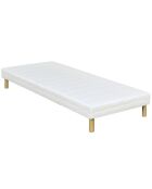 Ensemble matelas & sommier Magellan blanc/jaune - 90x190 cm