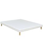 Balthazar matras- en boxspringset wit/blauw - 140x190 cm