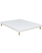 Ensemble matelas & sommier Magellan blanc/jaune - 140x190 cm